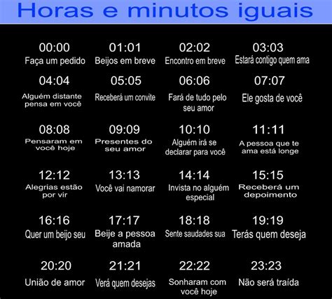 horarios iguais